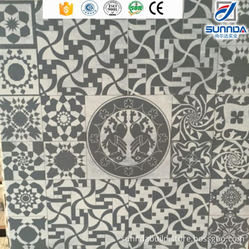 24x24 anti-slip rectified edge 3D printing industrial cheap price flower floor tiles
